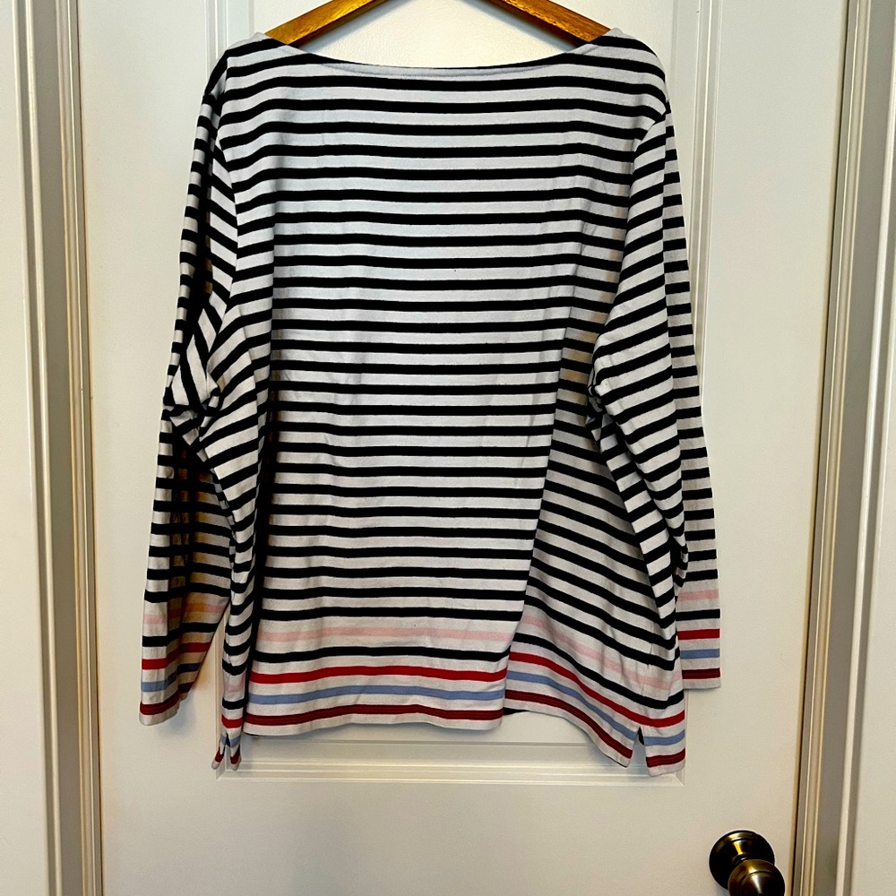 Talbots striped top - Picture 3 of 4